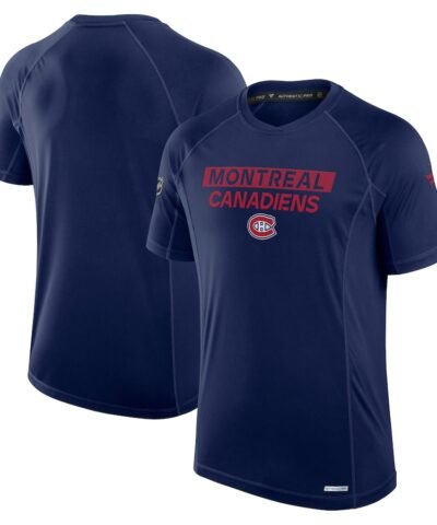 Montreal Canadiens Fanatics Authentic Pro Rink Tech T-Shirt - Navy
