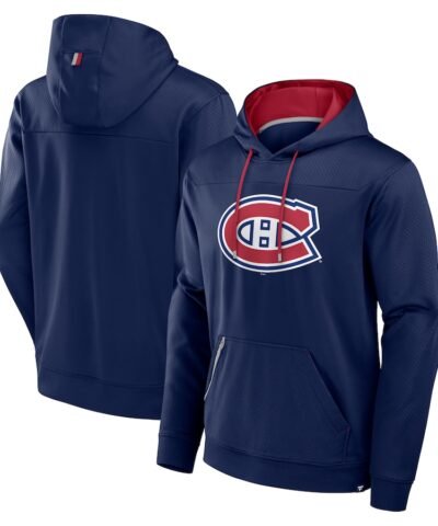 Montreal Canadiens Fanatics Defender Pullover Hoodie - Navy