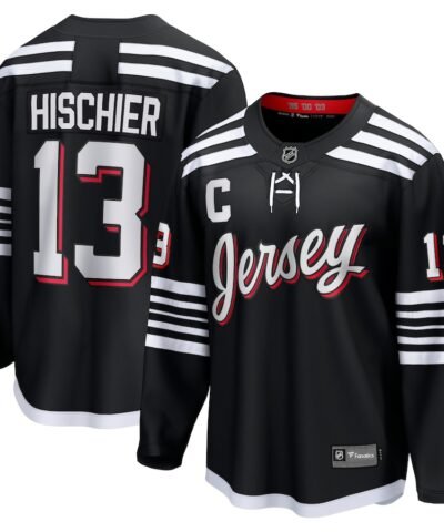 Nico Hischier New Jersey Devils Fanatics Alternate Premier Breakaway Player Jersey - Black