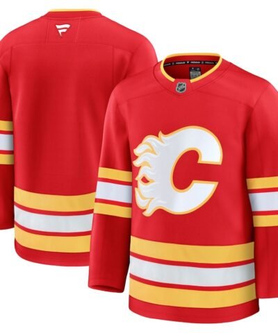 Calgary Flames Fanatics Home Premium Jersey - Red