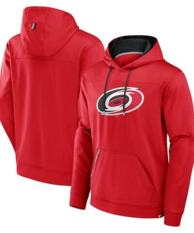 Carolina Hurricanes Fanatics Defender Pullover Hoodie - Red