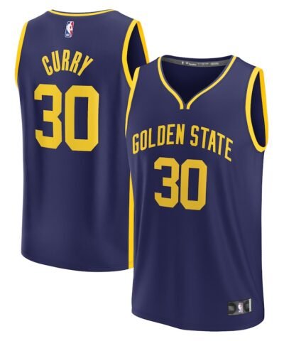 Stephen Curry Golden State Warriors Fanatics Fast Break Replica Player Jersey - Statement Edition - Navy