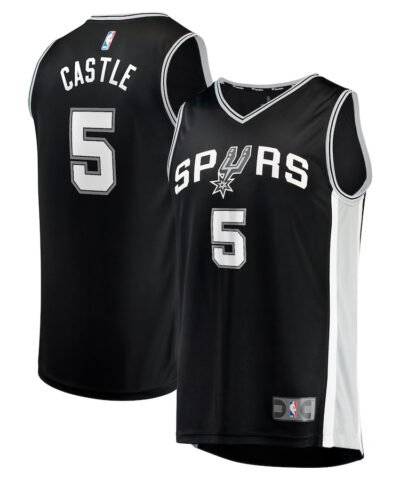 Stephon Castle San Antonio Spurs Fanatics 2024 NBA Draft Fast Break Player Jersey - Icon Edition - Black