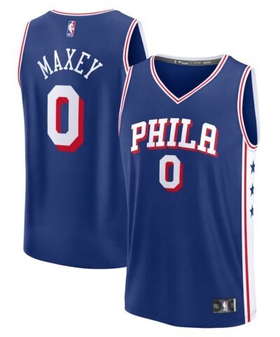 Tyrese Maxey Philadelphia 76ers Fanatics Fast Break Replica Player Jersey - Icon Edition - Royal