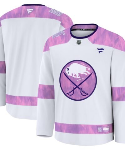 Buffalo Sabres Fanatics 2024 Hockey Fights Cancer Practice Jersey - White
