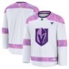 Vegas Golden Knights Fanatics 2024 Hockey Fights Cancer Practice Jersey - White