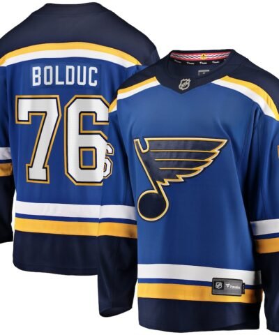 Zack Bolduc St. Louis Blues Fanatics Home Premier Breakaway Player Jersey - Blue