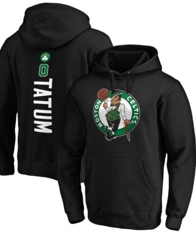 Jayson Tatum Boston Celtics Playmaker Name & Number Pullover Hoodie - Black