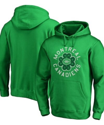 Montreal Canadiens St. Patrick's Day Luck Tradition Pullover Hoodie - Kelly Green