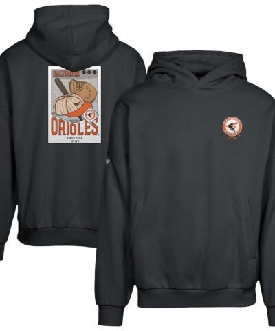 Baltimore Orioles Levelwear Contact Pro Card Pullover Hoodie - Black