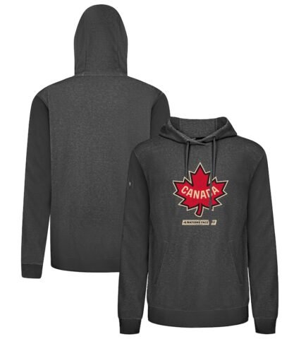 Canada Levelwear 2025 4 Nations Face-Off Pulsar Tri-Blend Pullover Hoodie - Black
