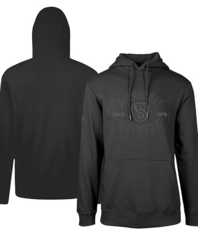 Milwaukee Brewers Levelwear Podium Abyssal Pullover Hoodie - Black