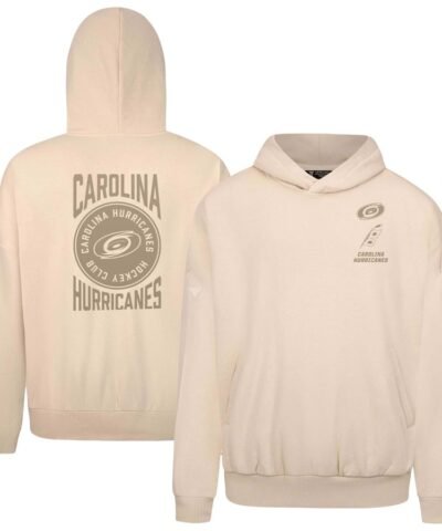 Carolina Hurricanes Levelwear Contact Stamp Pullover Hoodie - Cream