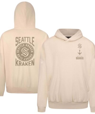 Seattle Kraken Levelwear Contact Stamp Pullover Hoodie - Cream