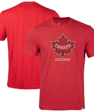 Canada Levelwear 2025 4 Nations Face-Off Thrive Tri-Blend T-Shirt - Red