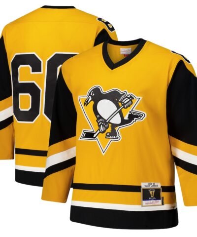 Mario Lemieux Pittsburgh Penguins 1984-85 Power Play Jersey - Gold