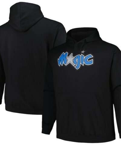 Orlando Magic Mitchell & Ness Hardwood Classics Big & Tall Pullover Hoodie - Black