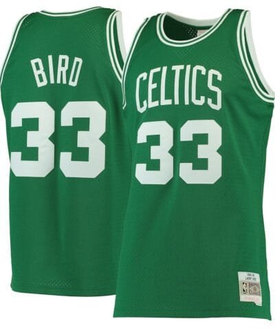 Larry Bird Boston Celtics Mitchell & Ness Hardwood Classics Swingman Jersey - Kelly Green