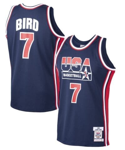 Larry Bird USA Basketball Mitchell & Ness 1992 Dream Team Authentic Jersey - Navy