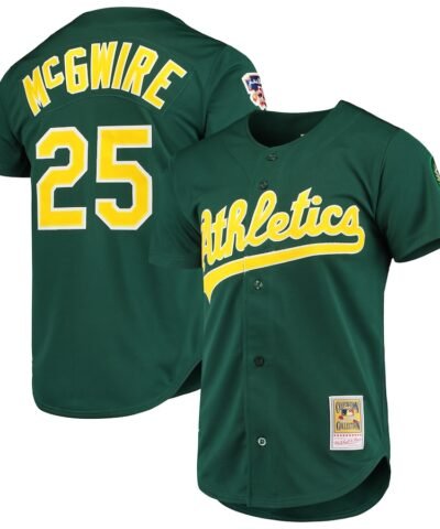 Mark McGwire Athletics Mitchell & Ness 1997 Cooperstown Collection Authentic Jersey - Green