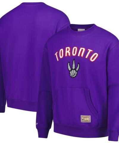 Toronto Raptors Mitchell & Ness Nights Pullover Sweatshirt - Purple