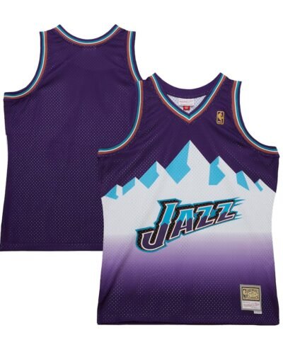 Utah Jazz Mitchell & Ness 1996-97 Hardwood Classics Swingman Jersey - Purple