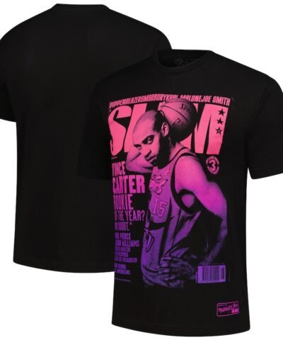 Vince Carter Toronto Raptors Mitchell & Ness SLAM Gradient T-Shirt - Black