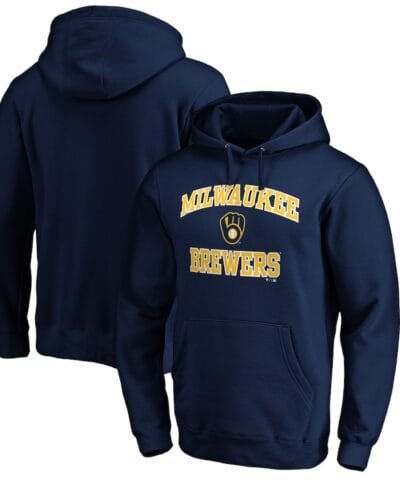 Milwaukee Brewers Heart & Soul Pullover Hoodie - Navy