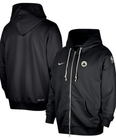 Boston Celtics Nike Authentic Standard Issue Full-Zip Hoodie Jacket - Black