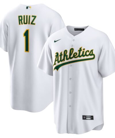 Esteury Ruiz Athletics Nike Home Replica Jersey - White
