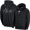 Brooklyn Nets Nike Courtside Versus Flight Pullover Hoodie - Heather Black