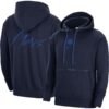 Dallas Mavericks Nike Courtside Versus Flight Pullover Hoodie - Heather Navy