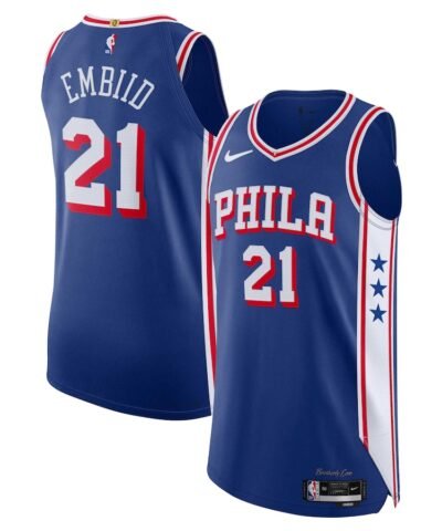 Joel Embiid Philadelphia 76ers Nike Authentic Jersey - Icon Edition - Royal