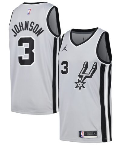 Keldon Johnson San Antonio Spurs Nike Swingman Player Jersey - Statement Edition - Silver