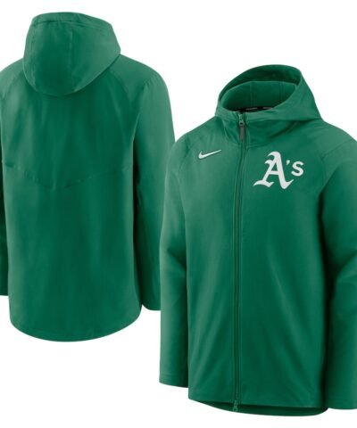 Athletics Nike Authentic Collection Performance Raglan Full-Zip Hoodie - Kelly Green