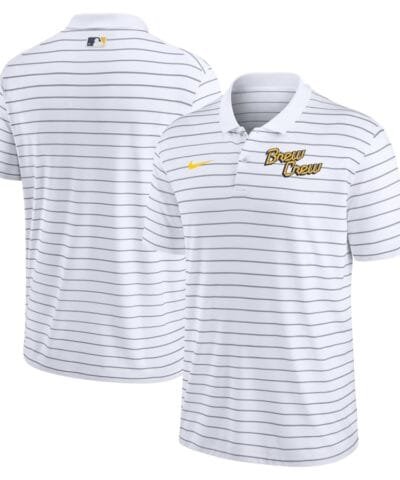 Milwaukee Brewers Nike City Connect Authentic Collection Victory Performance Polo - White
