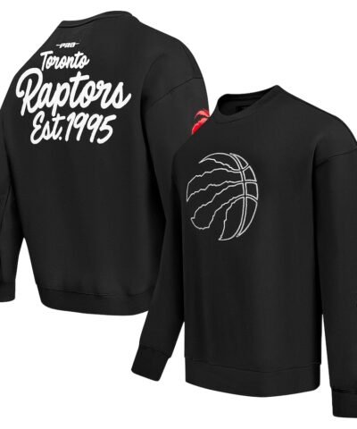Toronto Raptors Pro Standard Paint the City Drop Shoulder Sweatshirt - Black