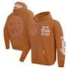 Brooklyn Nets Pro Standard Paint the City Drop Shoulder Pullover Hoodie - Brown