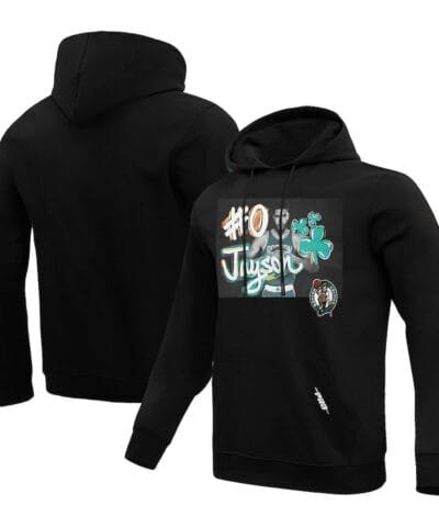 Jayson Tatum Boston Celtics Pro Standard Player Yearbook Pullover Hoodie - Black