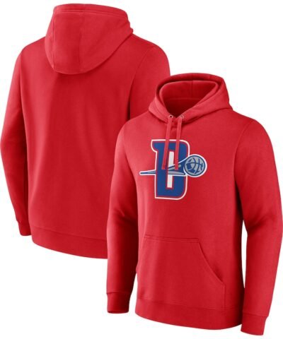 Detroit Pistons Alternate Logo Pullover Hoodie - Red
