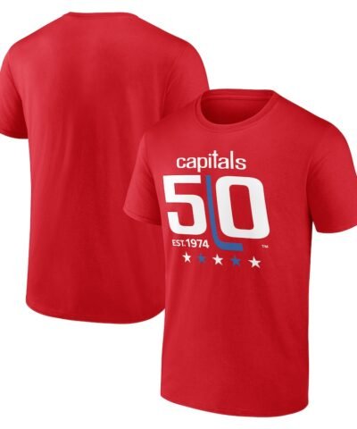 Washington Capitals 50th Anniversary T-Shirt - Red