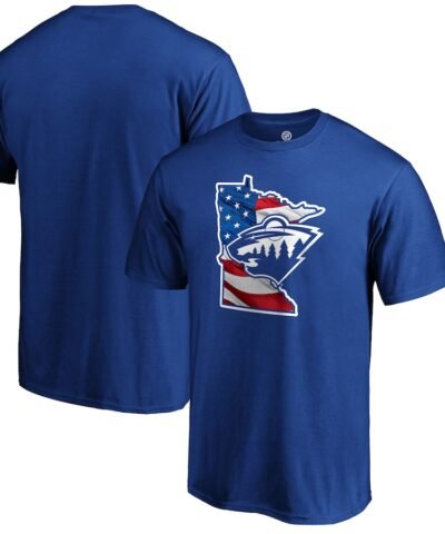 Minnesota Wild NHL Banner State T-Shirt - Royal