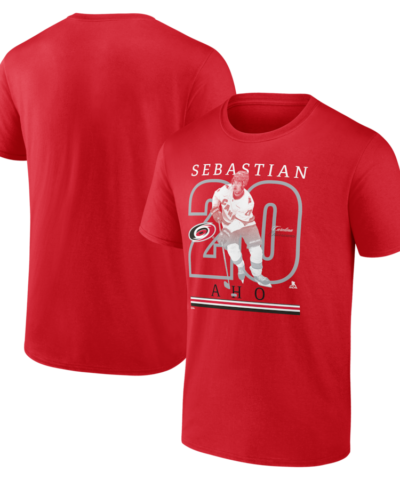 Sebastian Aho Carolina Hurricanes Player Show T-Shirt - Red