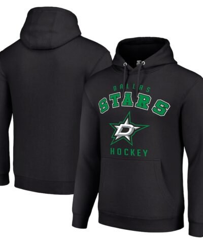 Dallas Stars Starter  Logo Pullover Hoodie - Black
