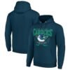Vancouver Canucks Starter Team Logo Graphic Fleece Tri-Blend Pullover Hoodie - Navy