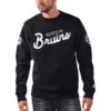 Boston Bruins Starter x NHL Black Ice Cross Check Pullover Sweatshirt - Black