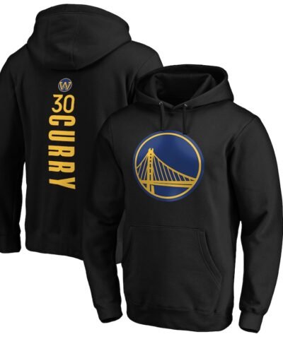 Stephen Curry Golden State Warriors Playmaker Name & Number Pullover Hoodie - Black