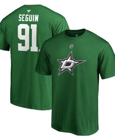 Tyler Seguin Dallas Stars Fanatics Authentic Stack Player Name & Number T-Shirt - Kelly Green