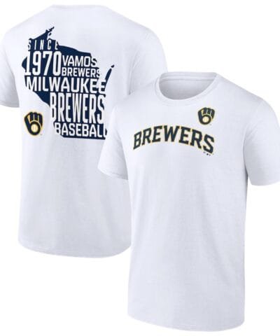 Milwaukee Brewers Team Hot Shot T-Shirt - White