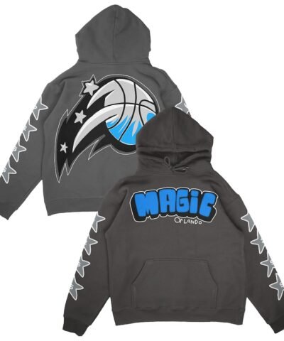 Orlando Magic Unisex Super Star Bubble Premium Pullover Hoodie - Black